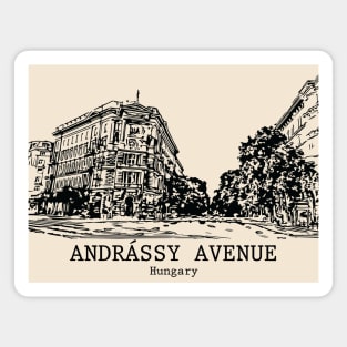 Andrássy Avenue - Hungary Magnet
